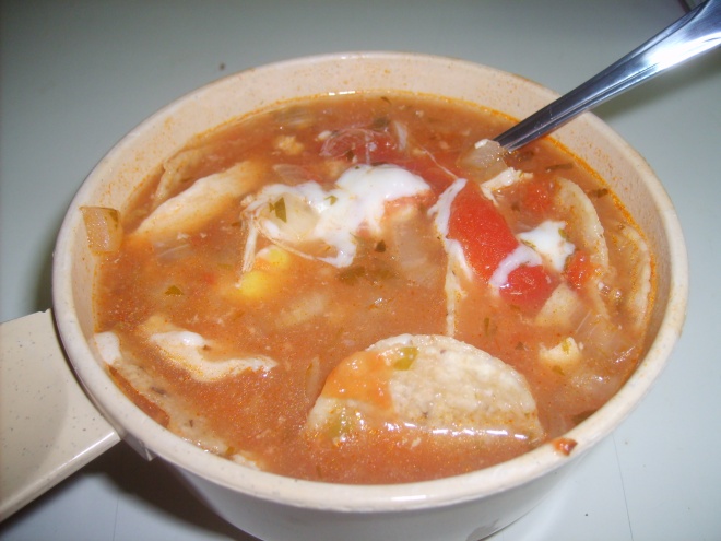 Slow-Cooker Tortilla Soup